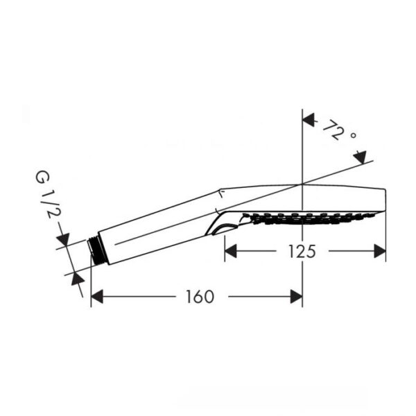 Ручной душ Hansgrohe Raindance Select S120 3 jet, шлифованная бронза