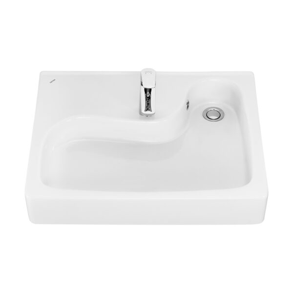 Раковина Santek Клио-50 580х515х140 над стиральной машиной с кроншейнами