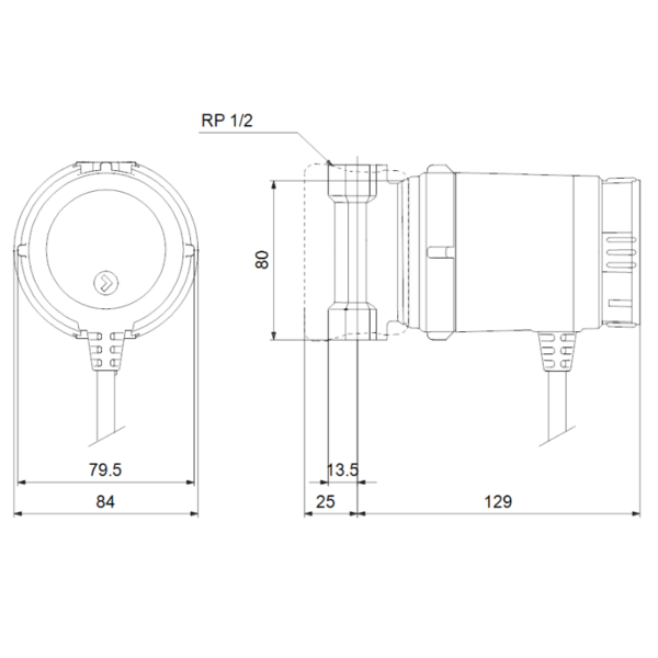Насос циркуляционный для ГВС Grundfos COMFORT 15-14 BA PM (1х220В; 7Вт)