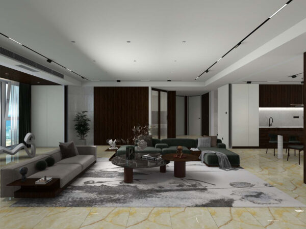 Плитка керамогранитная AZARIO ONYX GOLD 60x120 Carving