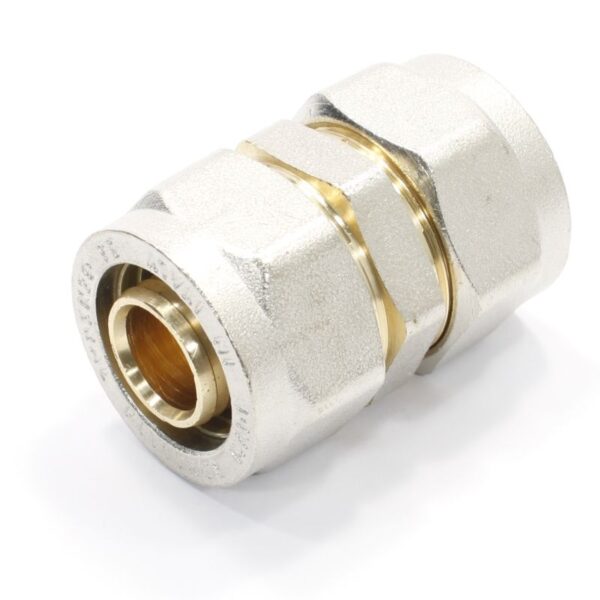 Муфта 26-26, General Fittings 5300, 00, обжим-обжим, латунь (никель)
