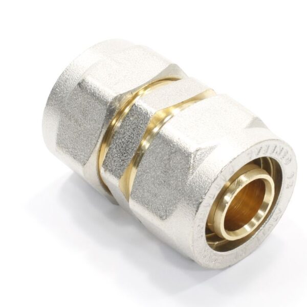 Муфта 26-26, General Fittings 5300, 00, обжим-обжим, латунь (никель)