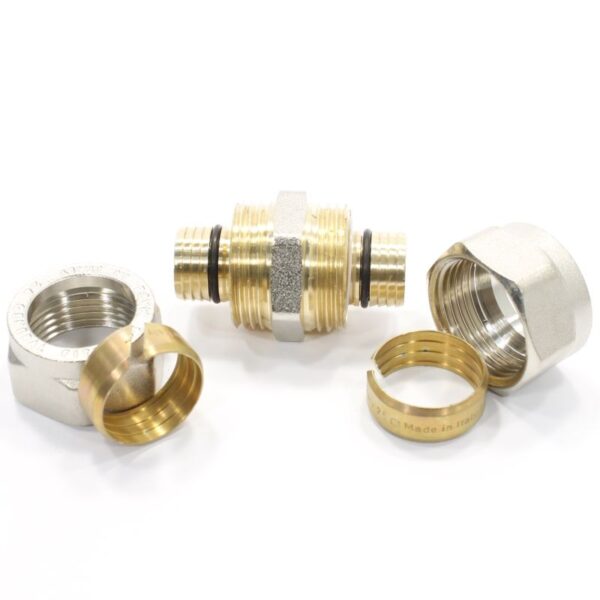 Муфта 26-26, General Fittings 5300, 00, обжим-обжим, латунь (никель)