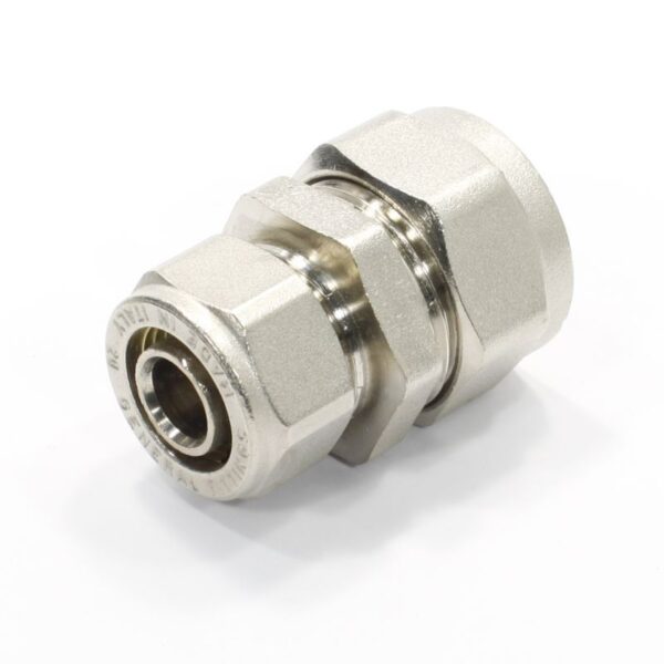 Муфта 26-20, General Fittings 5300, 03, обжим-обжим, латунь (никель)