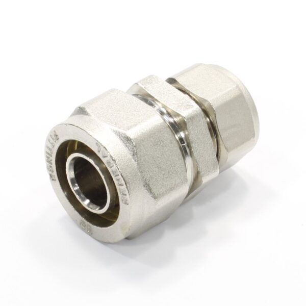 Муфта 26-20, General Fittings 5300, 03, обжим-обжим, латунь (никель)