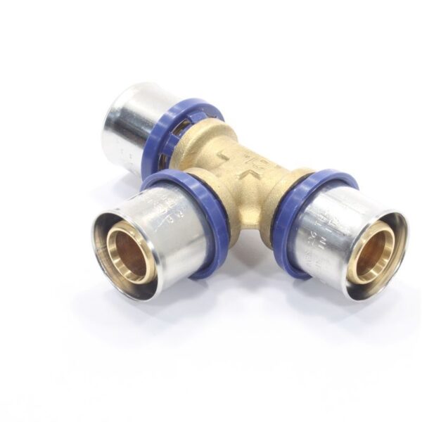 Тройник 26-26-26, General Fittings 5S00, 10, пресс-пресс, латунь