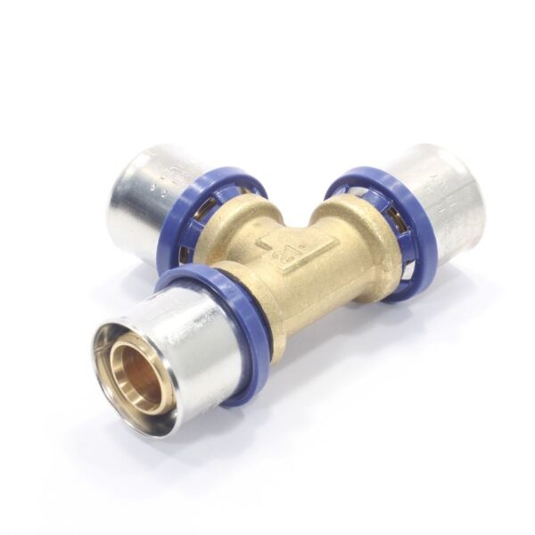 Тройник 26-26-26, General Fittings 5S00, 10, пресс-пресс, латунь