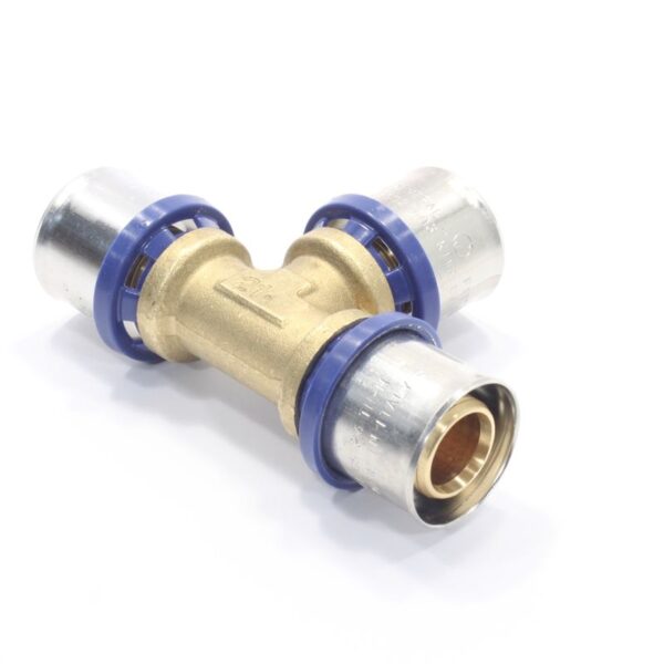Тройник 26-26-26, General Fittings 5S00, 10, пресс-пресс, латунь