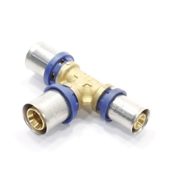 Тройник 20-20-16, General Fittings 5S00, 13, пресс-пресс, латунь