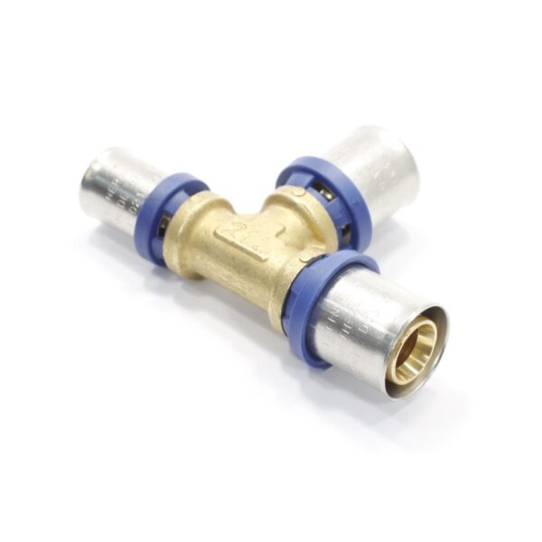 Тройник 20-20-16, General Fittings 5S00, 13, пресс-пресс, латунь