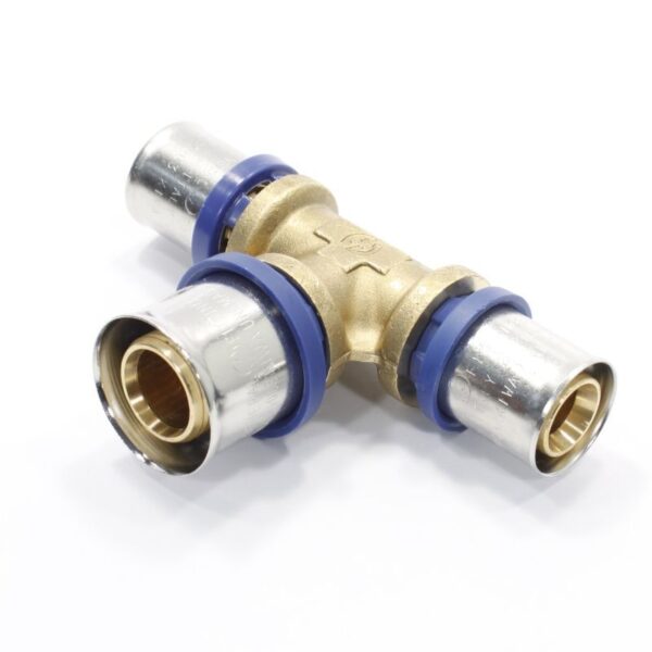 Тройник 20-26-20, General Fittings 5S00, 13, пресс-пресс, латунь