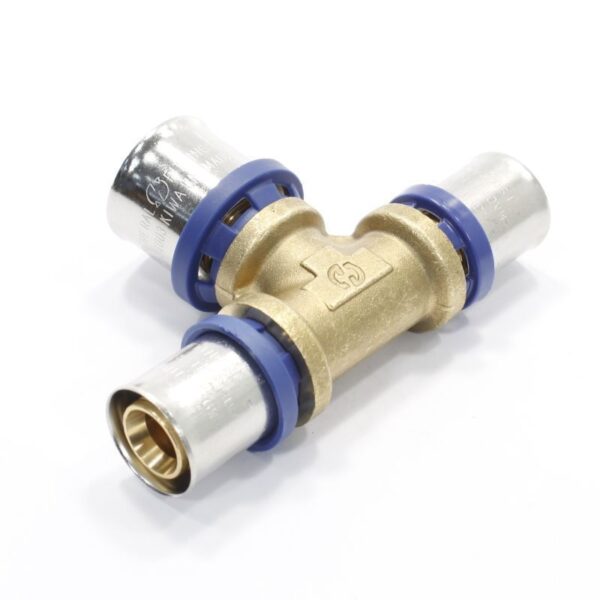Тройник 20-26-20, General Fittings 5S00, 13, пресс-пресс, латунь