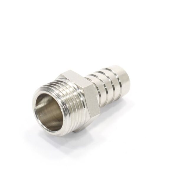 Переходник 14-1/2", General Fittings 2600 D9, штуцер-резьба, нар., латунь (никель)