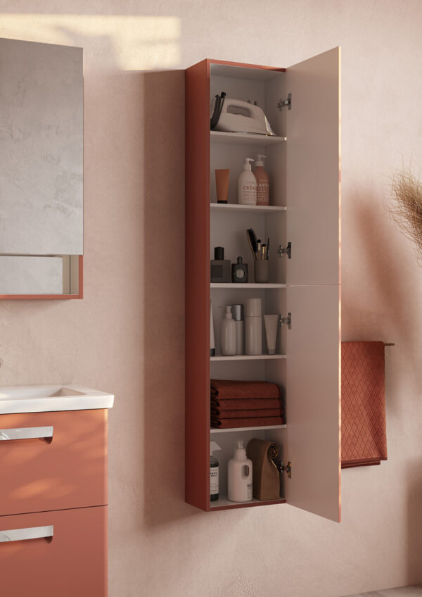 Пенал подвесной Roca The Gap Original L левосторонний, терракота