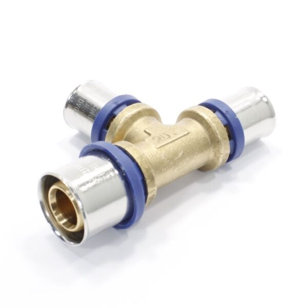 Тройник 26-20-20, General Fittings 5S00, 13, пресс-пресс, латунь