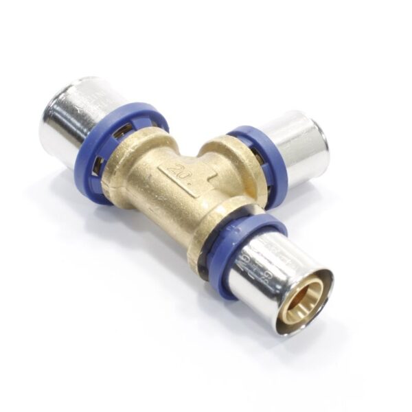 Тройник 26-20-20, General Fittings 5S00, 13, пресс-пресс, латунь
