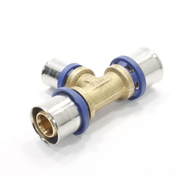 Тройник 26-20-26, General Fittings 5S00, 13, пресс-пресс, латунь