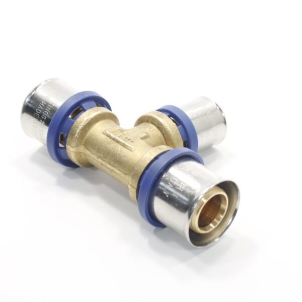 Тройник 26-20-26, General Fittings 5S00, 13, пресс-пресс, латунь
