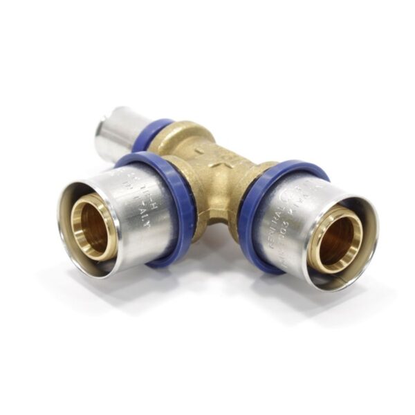 Тройник 26-26-16, General Fittings 5S00, 13, пресс-пресс, латунь