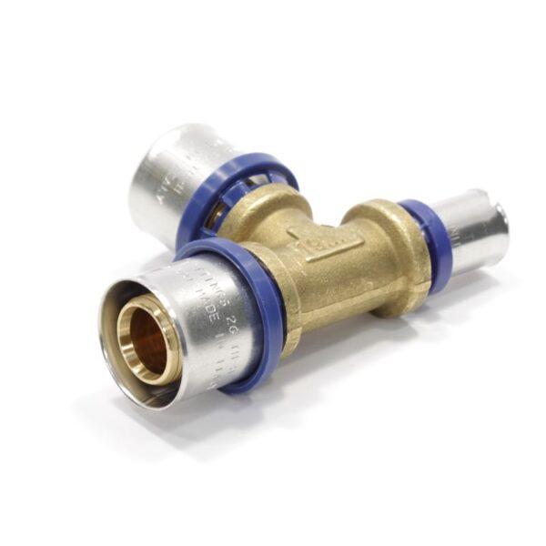 Тройник 26-26-16, General Fittings 5S00, 13, пресс-пресс, латунь