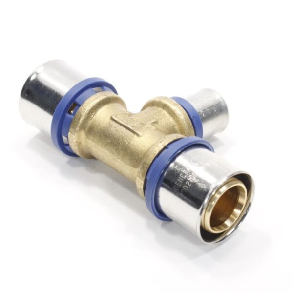 Тройник 32-20-32, General Fittings 5S00, 13, пресс-пресс, латунь