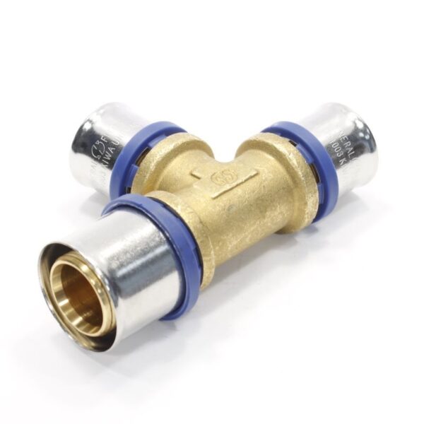 Тройник 32-26-26, General Fittings 5S00, 13, пресс-пресс, латунь