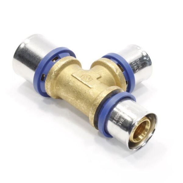 Тройник 32-26-26, General Fittings 5S00, 13, пресс-пресс, латунь