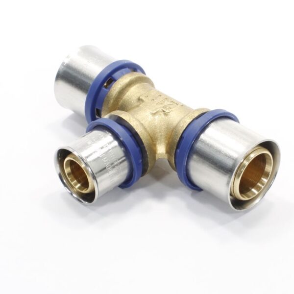 Тройник 32-26-32, General Fittings 5S00, 13, пресс-пресс, латунь