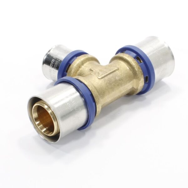 Тройник 32-26-32, General Fittings 5S00, 13, пресс-пресс, латунь