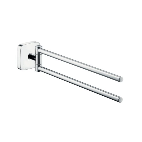 Полотенцедержатель Hansgrohe PuraVida, двухрожковый, хром