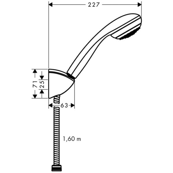 Душевой набор Hansgrohe Crometta 85 1jet