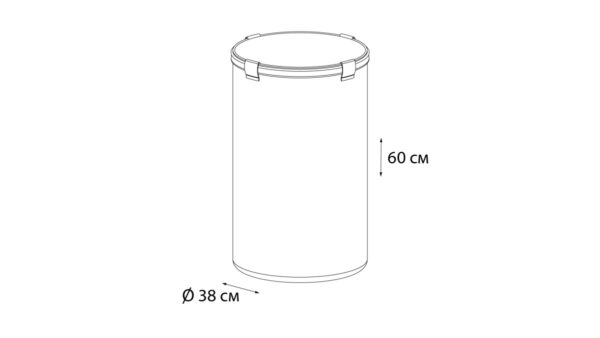 Корзина для белья Fixsen, бежевая FX-1031В
