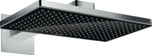 Верхний душ Hansgrohe Rainmaker Select 460 1jet, с настенным кронштейном, черный/хром