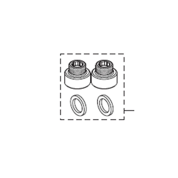 Ниппель Vidima G3/8-G1/2 комплект