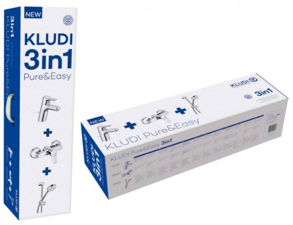 Комплект для душа KLUDI PURE&EASY 3in1, хром