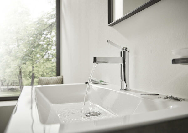 Смеситель для раковины Hansgrohe Finoris с донным клапаном, керамический картридж, хром