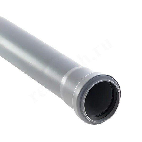 Труба канализационная RTP DN50 x 1,8 PN0,5L0,15м, PP-H, серая