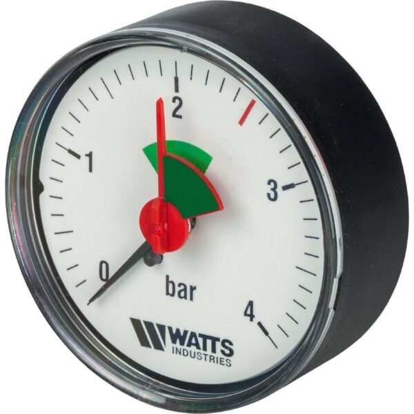 10008090(03.22.705)(03.16.204) Watts F+R101(MHA) 63/4x1/4 Манометр аксиальный 63 мм, 0-4 бар.