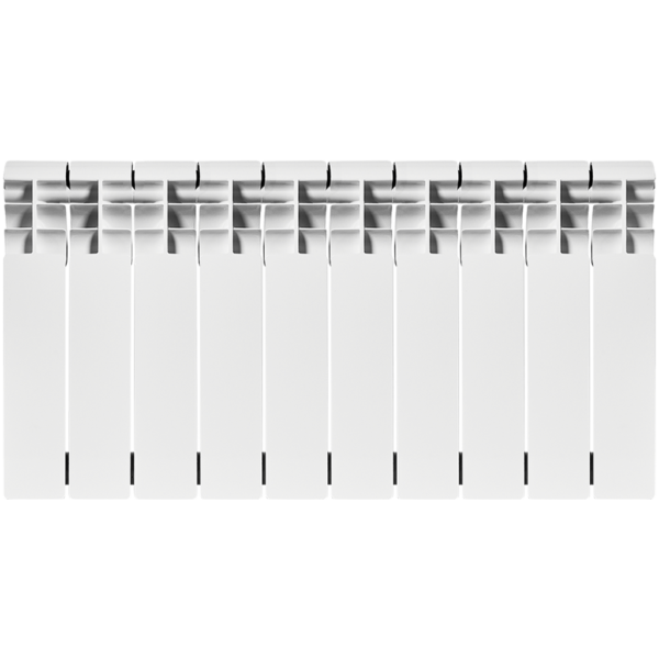 ROMMER Profi BM 350 (BI350-80-80-130) 10 секций радиатор биметаллический (RAL9016)
