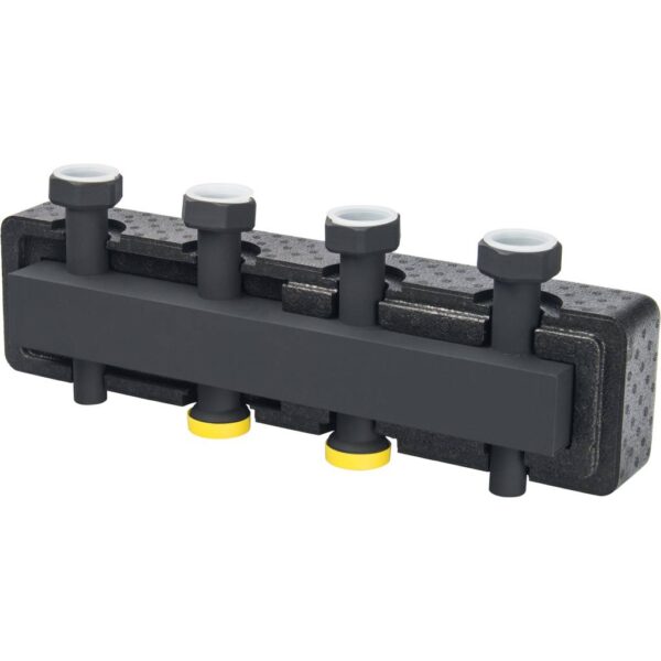 SDG-0016-004002 STOUT Стальной распределительный коллектор 2 отопительных контура. В теплоизоляции D