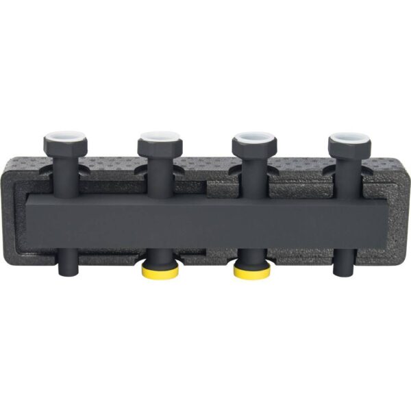SDG-0016-004002 STOUT Стальной распределительный коллектор 2 отопительных контура. В теплоизоляции D