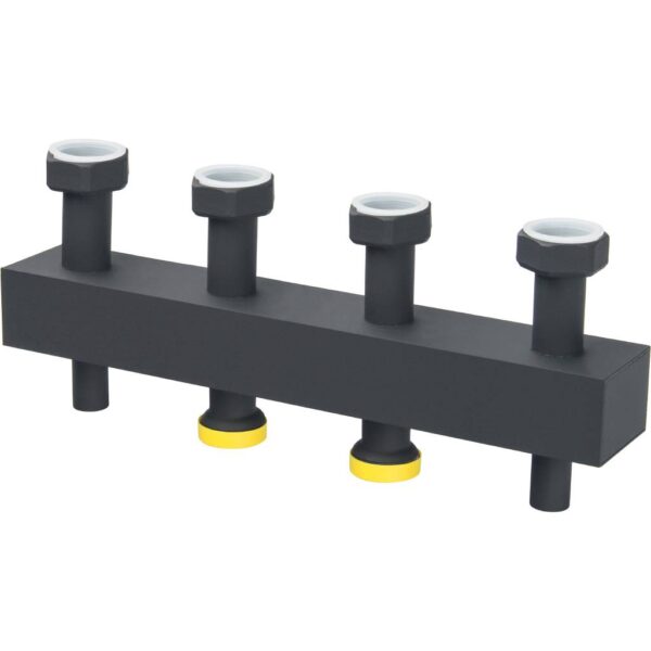 SDG-0016-004002 STOUT Стальной распределительный коллектор 2 отопительных контура. В теплоизоляции D