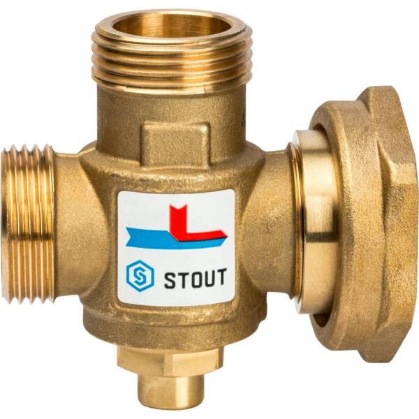 SVM-0050-326005 STOUT Термостатический смесительный клапан G 1 М-G 1 1/2F-G 1 M 60°С