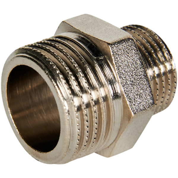SFT-0004-001238 STOUT Ниппель НН переходной никелированный 1/2X3/8 (260003N040300B)