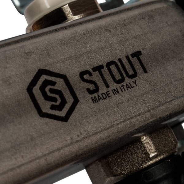 SMS-0932-000009 STOUT Коллектор из нержавеющей стали без расходомеров, с клапаном вып. воздуха и сли
