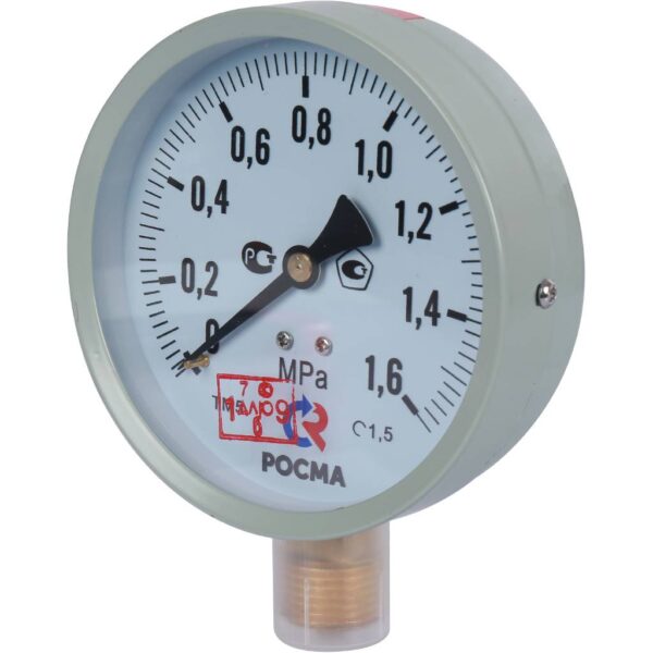 00000006818 РОСМА ТМ-510P.00(0-1,6MРа)G1/2.1,5.M2 Манометр диам. 100 мм