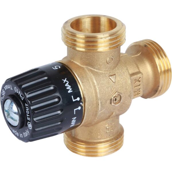 SVM-0125-186525 STOUT Термостатический смесительный клапан для систем отопления и ГВС 1 НР 30-65