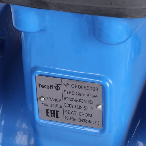 VOC4241C-00EP0150 Tecofi Задвижка чугунная аналог МЗВ VOC4241C Ду150 Ру16 Т&lt110C