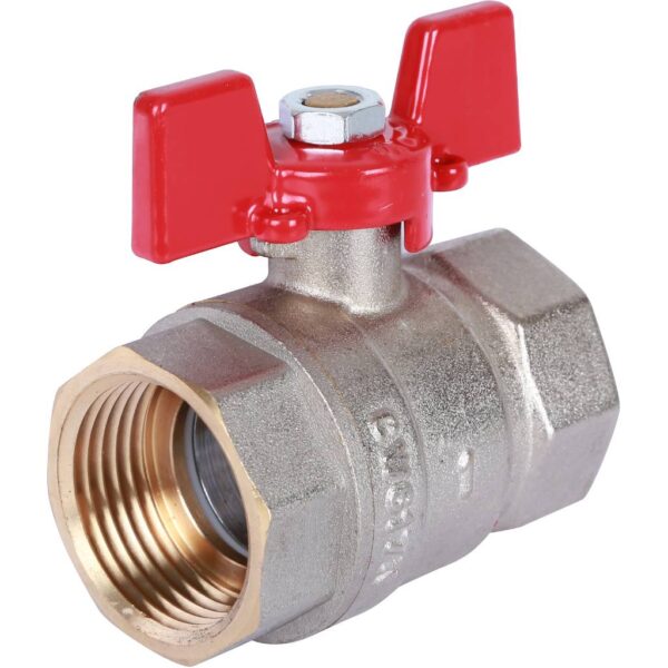 RBV-0003-0110225 ROMMER Шаровой кран 1 ВН/ВН, ручка бабочка