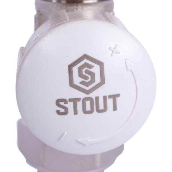 SVT-0001-100015 STOUT Клапан термостатический прямой, 1/2 х 3/4 ЕК